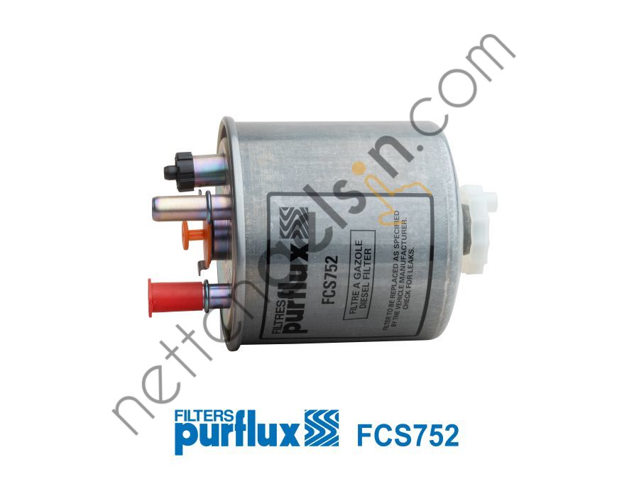 PURFLUX FCS752 MAZOT FILTRESI KANGOO III LAGUNA III LATITUDE TWINGO CLIO 1,5DCI / 2,0DCI 08> (OE)  RENAULT BİNEK YAKIT FİLTRESİ