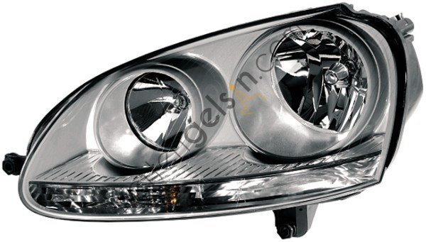 HELLA 1EG247007571 FAR KOMPLE VW GOLFV JETTAIII 04-> CHROME SOL 1K6941005P VW