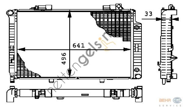 BEHR CR316000P RADYATÖR 210 E 290 (CR316000P) A2105006503 MERCEDES