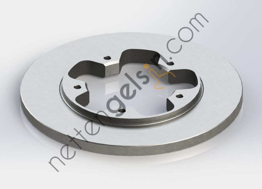 KRAFTVOLL 07040111 FREN DISKI ARKA TRANSIT V363 14> TEK TEKER ARKADAN CEKISLI DUZ 308MM 5 BIJON  FORD BİNEK FREN DİSKİ