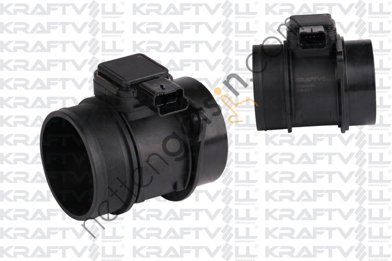 KRAFTVOLL 05060086 HAVA DEBIMETRESI P407-C5 III-C6-P607 DT17TED4 P307-P308-P3008-P5008 DW10CTED4  PEUGEOT-CITROEN BİNEK HAVA AKIŞMETRESİ