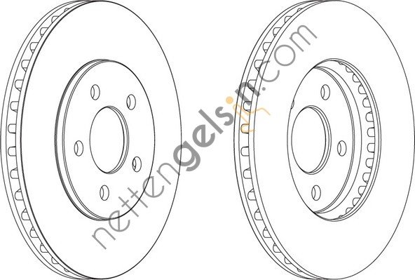 FERODO DDF1407 FREN AYNASI  CHRYSLER BİNEK FAR KOMPLE