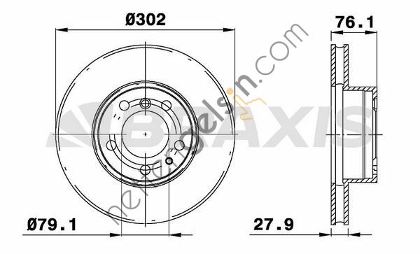 BRAXIS AD1064 FREN DISKI ON BMW E34 E32   BMW BİNEK FREN DİSKİ