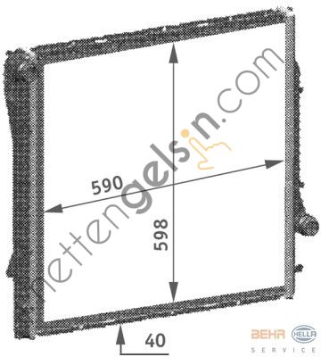 BEHR CR565000S RADYATÖR E-53 M-57 N/ M-62 / N-62 OTOM. 17101439101 BMW