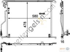 BEHR AC334000P KLİMA RADYATÖRÜ 220 / 215(AC334000P) A2205001054 MERCEDES