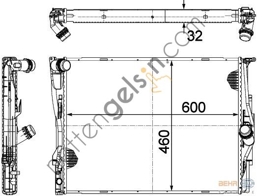 BEHR CR1090000P RADYATÖR E-81/87/90/91 OTO N-43/46/52(CR1090000P) 17117521048 BMW