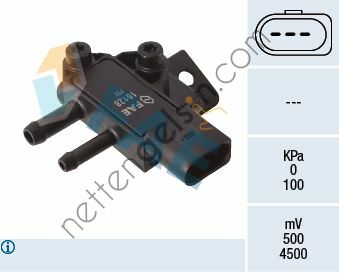 FAE FA:16128 EGZOZ BASINÇ SENSÖRÜ OPEL ANTARA/CHEV.CAPTIVA 2.0D 96419104 CHEVROLET