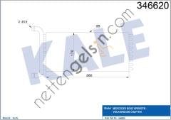KALE 346620 KALORIFER RADYATORU CRAFTER SPRINTER 06>  VW-AUDI-SEAT-SKODA BİNEK KALORİFER RADYATÖRÜ