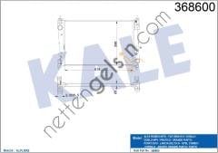 KALE 368600 MOTOR SU RADYATOR PUNTO BRAVO 1,3JTD / 1,7CDTI DOBLO III 1,6D / 2,0D MULTIJET CORSA D A13DTC Z13DTE A13DTE  FIAT BİNEK MOTOR SU RADYATORU