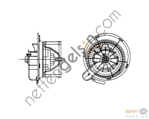 BEHR AB26000P KALORİFER MOTORU 904/906/457 ÇEKİCİ E.MODEL A0028302408 MERCEDES