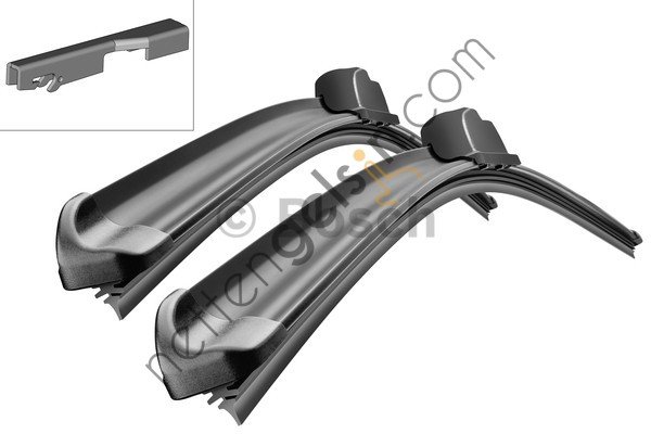 BOSCH 3397118934 SILECEK SUPURGESI AEROTWIN 550 &sol; 550mm A934S (FLATBLADE MUZ TIPI) AUDI A6 4F2 04=>  VW-AUDI-SEAT-SKODA BİNEK SİLECEK SÜPÜRGESİ