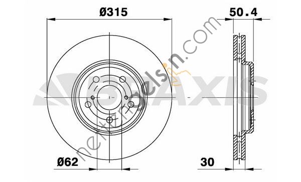 BRAXIS AD1075 ON FREN DISK AYNASI LEXUS LS430 4.3I  TOYOTA BİNEK FREN DİSKİ