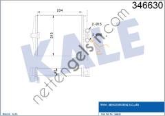 KALE 346630 KALORIFER RADYATORU (SASI NO: A133638>) S-CLASS W140 91>98  MERCEDES BİNEK KALORİFER RADYATÖRÜ