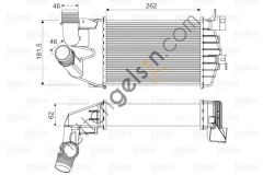 VALEO 818556 TURBO RADYATORU OPEL ASTRA, ZAFIRA  OPEL BİNEK TURBO RADYATÖRÜ