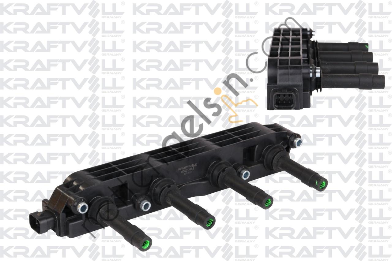 KRAFTVOLL 05020035 ATESLEME BOBINI VECTRA B ASTRA G CORSA C MERIVA A VECTRA C X14XE Z14XE X16XEL Z16XE  OPEL BİNEK ATEŞLEME BOBİNİ