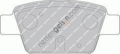 FERODO FDB1469 ARKA FREN BALATASI STILO TUM MODEL 10 / 01>BRAVO LINEA 1,4 1,4T JET 1,9D MJET 04 / 07>  FIAT BİNEK FREN BALATASI