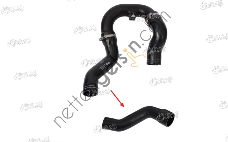 IBRAS 14995 TURBO HORTUMU BUYUK PLASTIK PARCA HARIC DOBLO 1,3 MULTIJET YM 09>  FIAT BİNEK TURBO HORTUMU