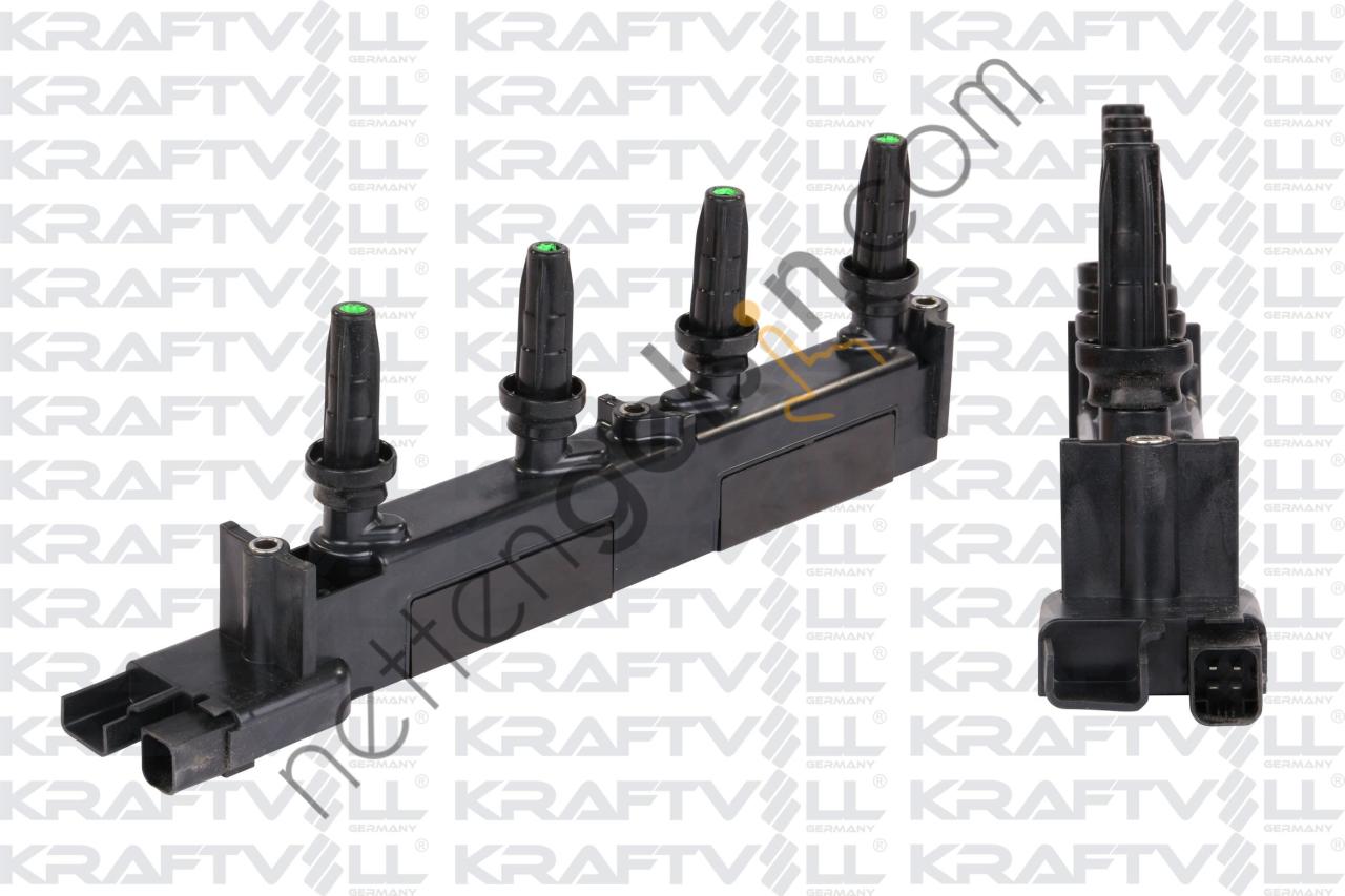 KRAFTVOLL 05020044 ATESLEME BOBINI P206 GTI-P406 YM-P407-P607-P806-P307-P807-XSARA II-C5-C5 II-EVASION-C8-XSARA PICASSO  PEUGEOT-CITROEN BİNEK ATEŞLEME BOBİNİ