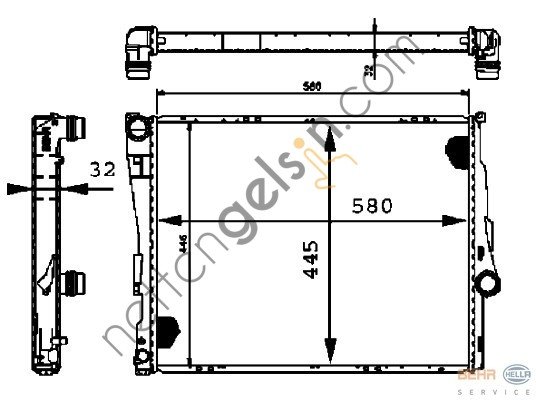 BEHR CR455000P RADYATÖR E-46 mekanik(CR455000P) 17119071517 BMW
