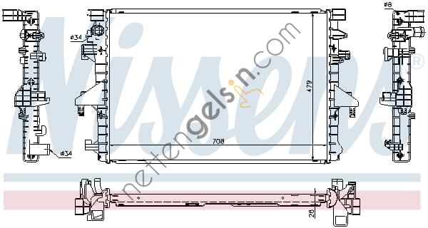 NISSENS 65285 RADYATÖR VW T6 2.0 TDİ 2009- 7E0121253A VW