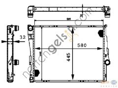 BEHR CR456000P RADYATÖR E-46 otomatik(CR456000P) 17119071518 BMW