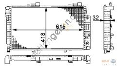 BEHR CR270000P RADYATÖR 202/210 180/200 ( K.LI ) (CR270000P) A2025002203 MERCEDES