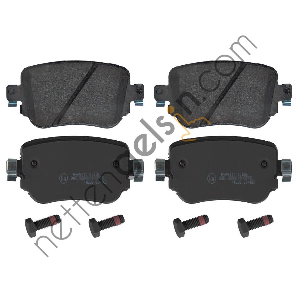 FEBI 16912 FREN BALATASI ARKA SHARAN 10> CADDY IV 15> A1 10> Q3 11> &sol; ALHAMBRA 10> LEON 12> OCTAVIA III 13> 5Q0698451F (FERODO FDB4485 EŞDEĞERİ) VW-AUDI-SEAT-SKODA BİNEK FREN BALATASI (ARKA)