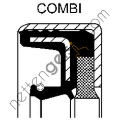 CORTECO 82026188 (01026188B) YAG KECESI. DIFERANSIYEL RWDR KOMBI M.BE 72.0X105.0X 19.0 75NBR MAN  MAN AĞIR VASITA DEFRANSIYEL KECESI