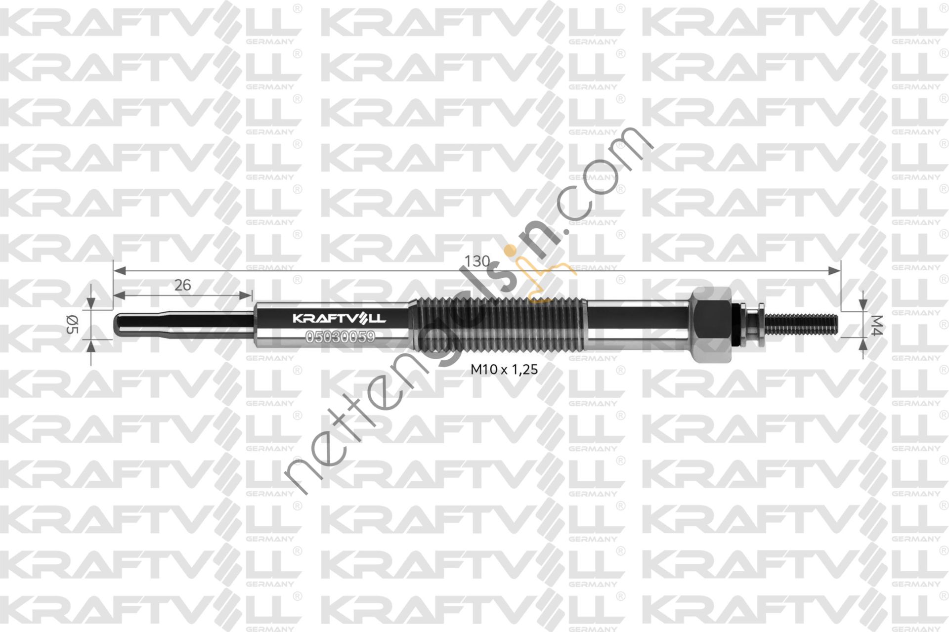 KRAFTVOLL 05030059 KIZDIRMA BUJISI 23V CANTER YM  MITSUBISHI HAFİF TİCARİ BUJİ
