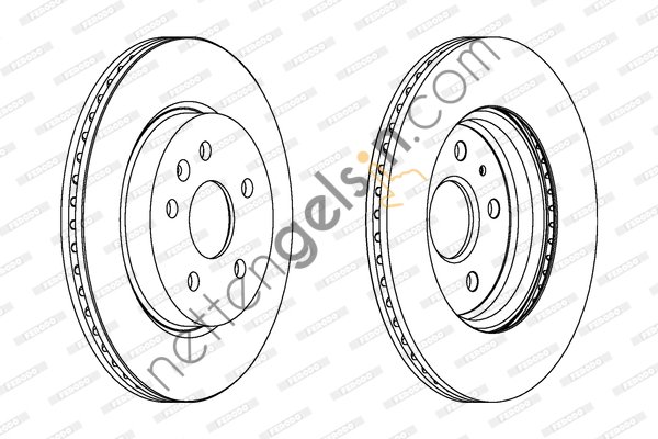 FERODO DDF1805C ARKA FREN DISKI HAVALI INSIGNIA SPORT TOURER 1,6 / 1,6T / 1,8 / 2,0CDTI 07 / 08> 569062 (BOSCH 0986479514 EŞDEĞERİ) OPEL BİNEK FREN DISKI ARKA
