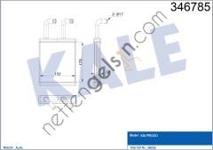 KALE 346785 KALORIFER RADYATORU KIA PREGIO 1997->  KIA BİNEK KALORİFER RADYATÖRÜ