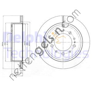DELPHI BG4275 ARKA FREN AYNASI TOYOTA LAND CRUISER 08->   TOYOTA BİNEK FREN DİSKİ