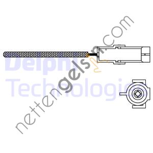 DELPHI ES10966-12B1 LAMBDA SENSORU LANOS-NUBIRA I-ASTRA F&sol;G-CORSA A&sol;B-VECTRA A&sol;B  OPEL BİNEK OKSİJEN SENSÖRÜ