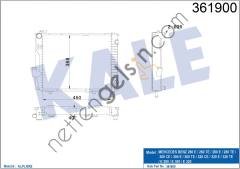 KALE 361900 MOTOR SU RADYATORU (KLIMASIZ) W124 86>93 S124 86>93 C124 93>97 A124 93>98  MERCEDES BİNEK MOTOR SU RADYATORU