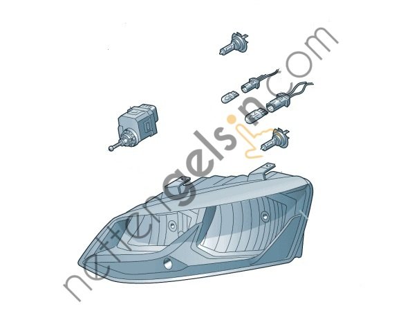 HELLA 1EB012034011 FAR KOMPLE VW POLO 2015-2017 SOL H7+H7 6C1941005B VW
