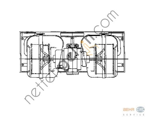 BEHR AB85000P KALORİFER MOTORU KOMPLE DAF XF 95 /105-106 1672646 DAF