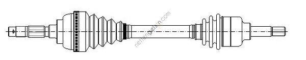 GKN 304495 AKS MİLİ KOMPLE E 53 ÖN SOL 31607565313 BMW