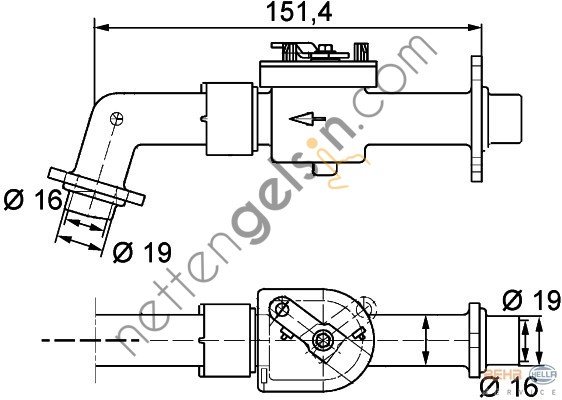 BEHR CV6000P KALORİFER MUSLUĞU VOLVO OTOMATİK >(CV6000P) 3093481 VOLVO