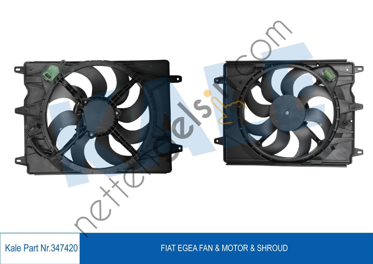 KALE 347420 FAN MOTORU (DAVLUMBAZLI) EGEA 1,3 MJET 1,4 BENZINLI 95 PS  FIAT BİNEK FAN MOTORU