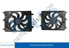 KALE 347420 FAN MOTORU (DAVLUMBAZLI) EGEA 1,3 MJET 1,4 BENZINLI 95 PS  FIAT BİNEK FAN MOTORU