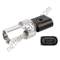 SWAG 30929240 KLIMA MUSURU A3 Q7 GOLF V CADDY CADDY III PASSAT 04> TUM MODELLER 99 / 10 1K0959126A (VALEO 509662 EŞDEĞERİ) VW-AUDI-SEAT-SKODA BİNEK BASINÇ SENSÖRÜ