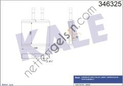 KALE 346325 KALORIFER RADYATORU KALOS AVEO 02>  CHEVROLET BİNEK KALORİFER RADYATÖRÜ