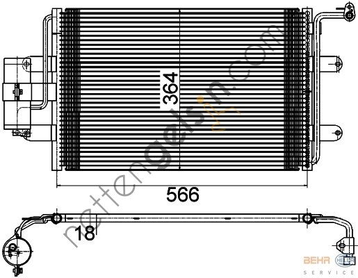 BEHR 8FC351036381 RADYATOR KLIMA KURUTUCULU AUDI-BORA-GOLF-OCTAVIA  VW-AUDI-SEAT-SKODA BİNEK KLİMA RADYATÖRÜ