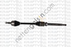 KRAFTVOLL 01010214 AKS ON KOMPLE SAG JR5 MEKANIK CAPTUR 1.5 DCI 13=>  NISSAN BİNEK AKS MİLİ