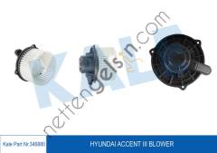 KALE 346880 KALORIFER MOTORU HYUNDAI ACCENT ERA 2006->  HYUNDAI BİNEK KALORİFER MOTORU