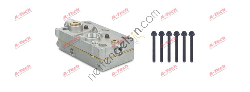 A-TECH 147.01.1200 KOMPRESOR SILINDIR KAPAGI KOMPLE VOLVO FH16 / FH12 / FM12 / NH12 / FM9 CIFT SILINDIRD9A/D13A  VOLVO AĞIR VASITA MOTOR SILINDIR KAPAGI