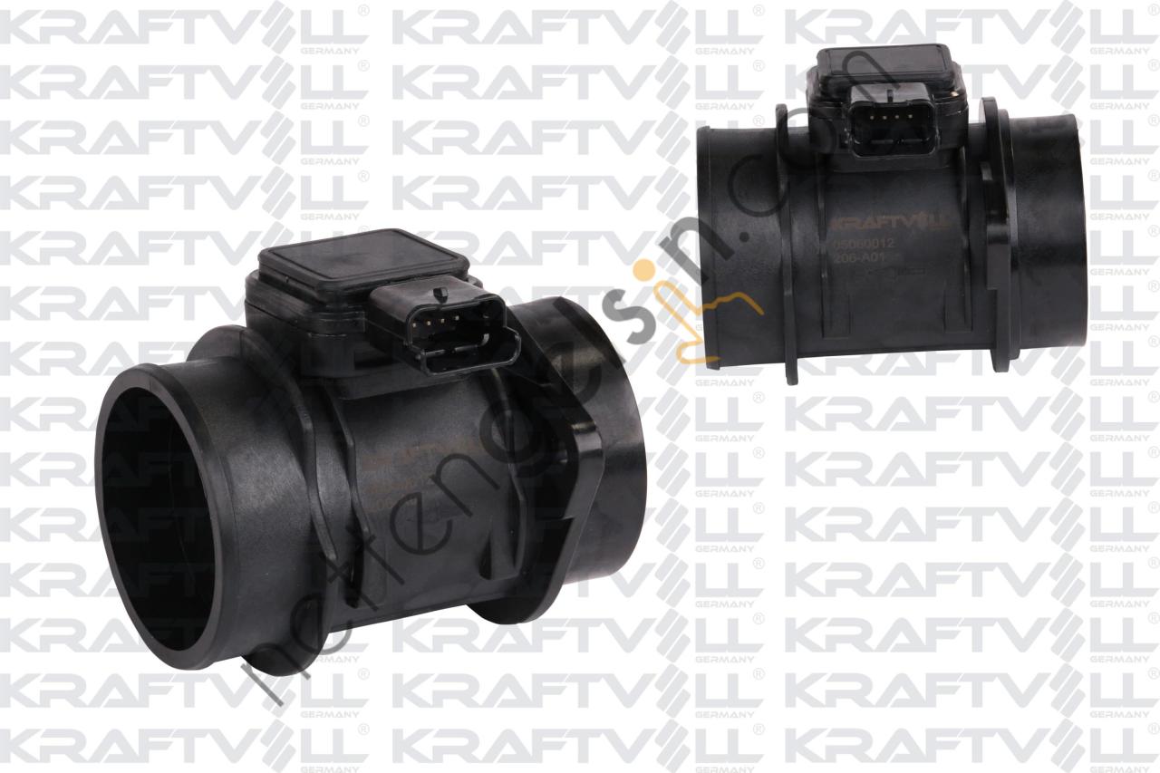KRAFTVOLL 05060012 HAVA DEBIMETRESI 207 107 206 206 + PLUS -BIPPER NEMO C2 C3 FIESTA 1.4HDI FIESTA 04>08 FUSION 04>12  PEUGEOT-CITROEN BİNEK HAVA AKIŞMETRESİ