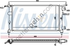 NISSENS 63290 RADYATÖR OPEL CORSA B X10XE-X12XE KLİMASIZ MANUEL 1300173 OPEL