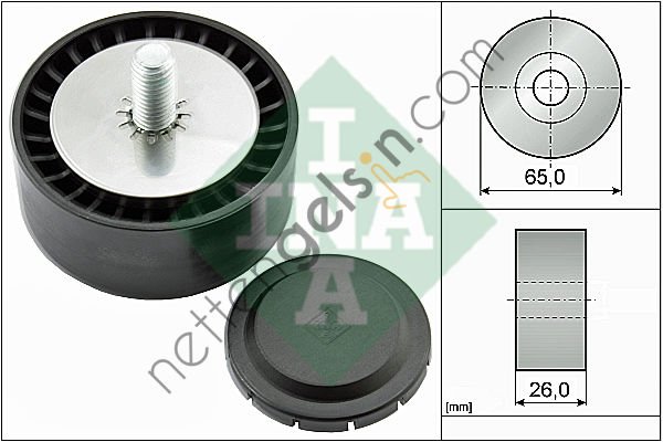 INA 532080210 V KAYIS GERGI RULMANI MERCEDES W205 R172 X253 000 202 18 19  (ABA 25757536 EŞDEĞERİ) MERCEDES BİNEK V KAYIŞ GERGİ RULMANI