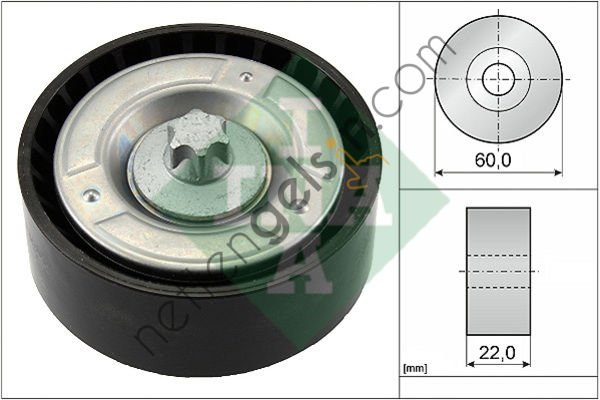 INA 532079810 KAYIS GERGI RULMANI X156 13> W176 12>18 W246 11>18 C117 13>19  MERCEDES BİNEK ALTERNATÖR GERGİ RULMANI